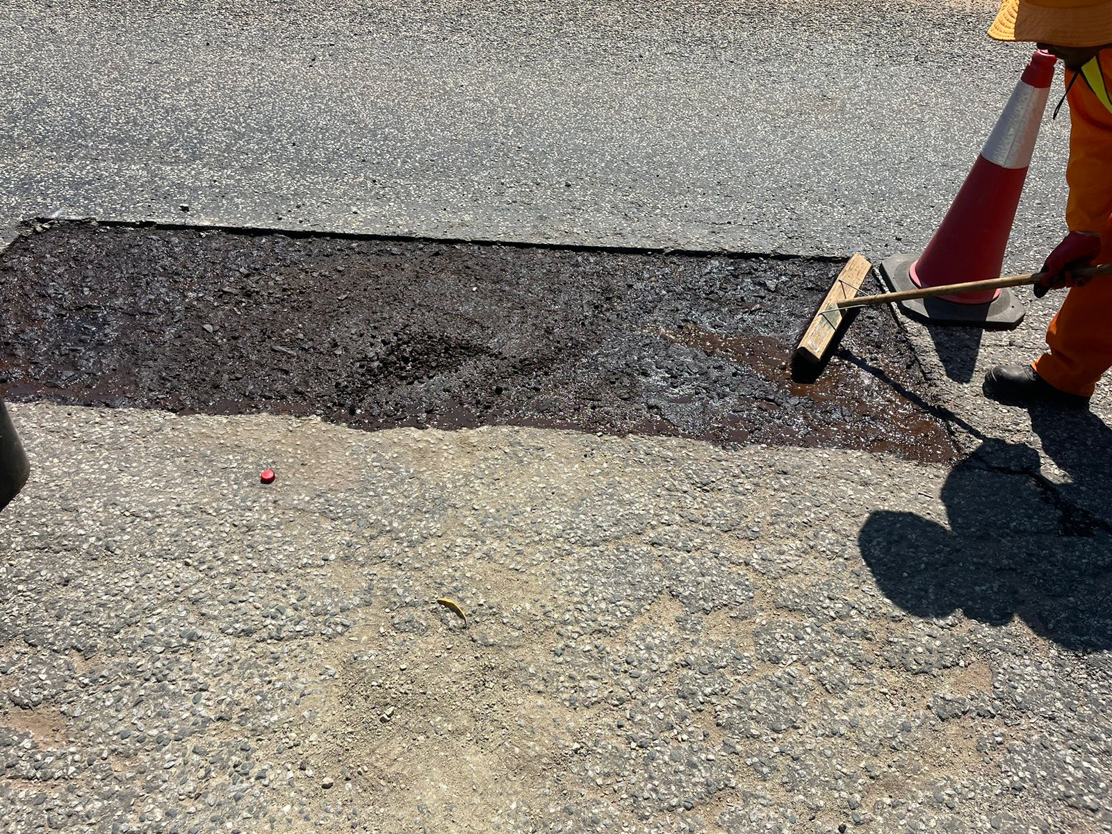 Asphalt road repair